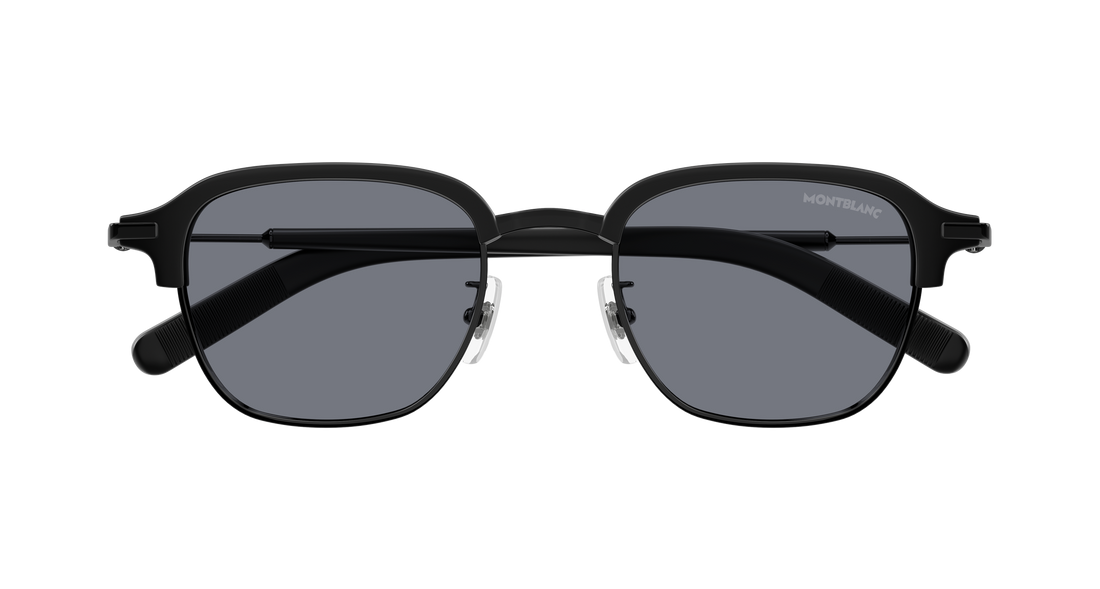 Gafas de sol montblanc mb0390s 003 negro rectangular / squared masculino talla 50mm - Vista de detalle