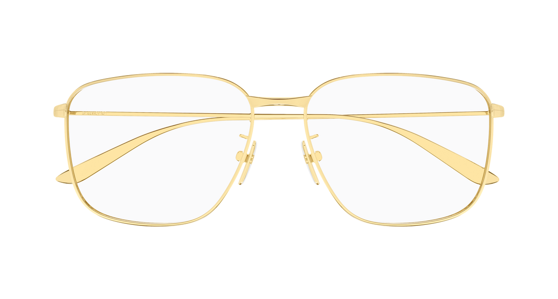 Prescription glasses balenciaga bb0452o 003 dorado rectangular / squared masculino size 59mm - Detailed view