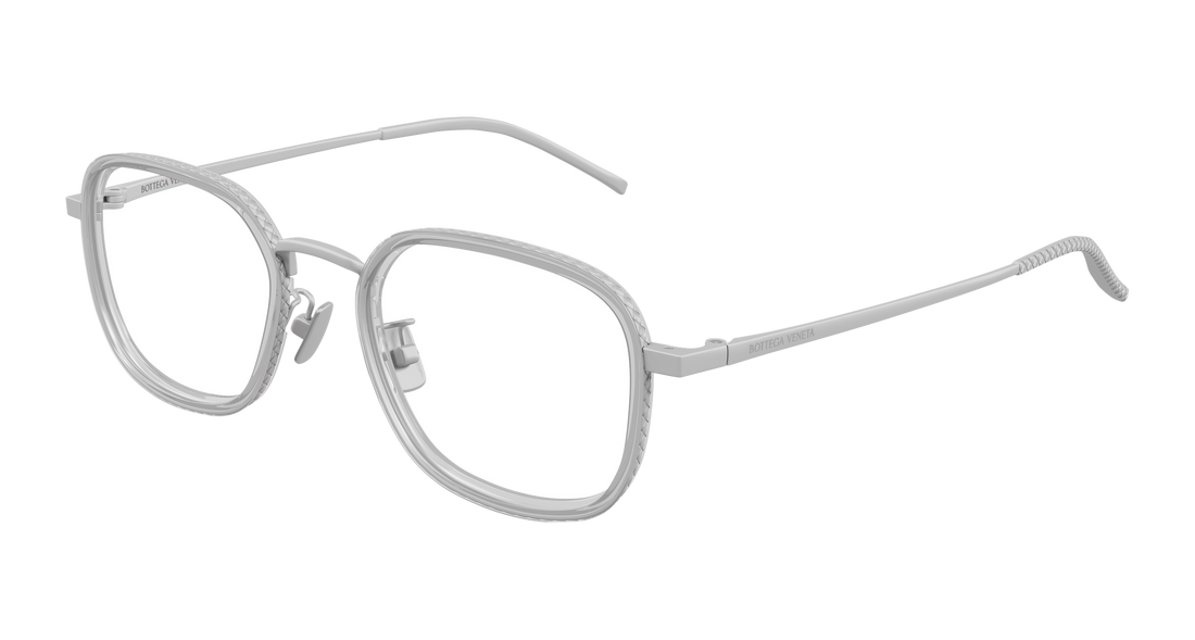 Prescription glasses bottega veneta bv1427oa 004 plateado rectangular / squared unisex size 52mm - Main view