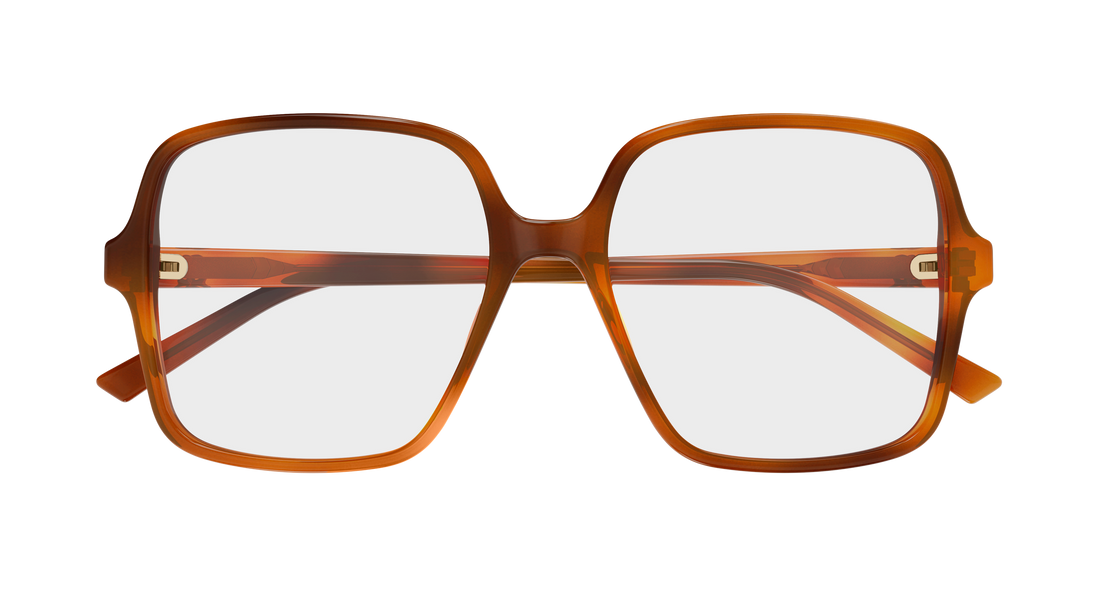 Occhiali da vista gucci gg1994o 006 havana rectangular / squared femenino taglia 53mm - Vista dettagliata