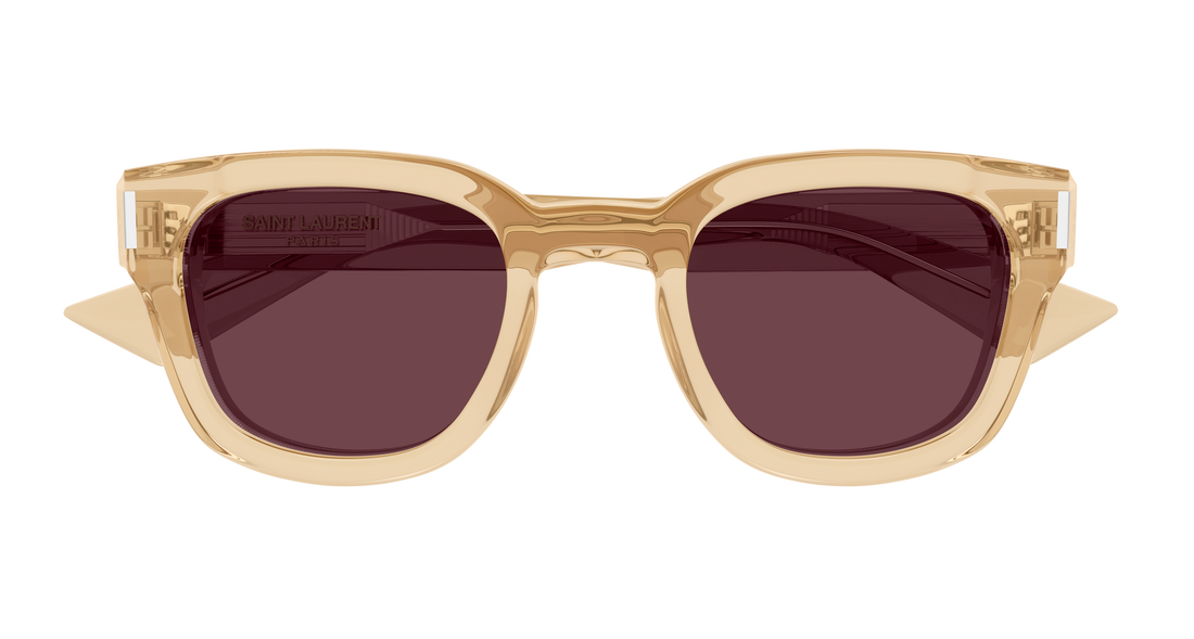 Sunglasses saint laurent sl 838 008 amarillo round/oval/panthos unisex size 49mm - Detailed view