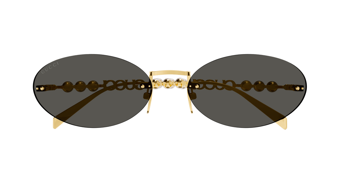 Occhiali da sole gucci gg1922s 001 dorado round femenino taglia 62mm - Vista dettagliata