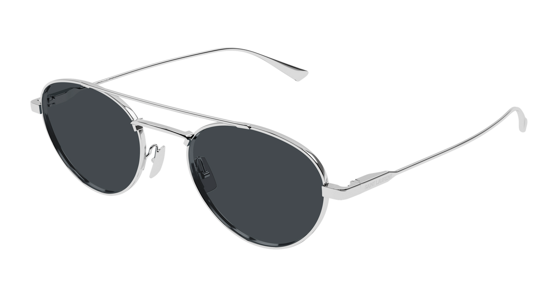 Sonnenbrillen saint laurent sl 97 002 plateado round/oval/panthos femenino größe 51mm - Hauptansicht