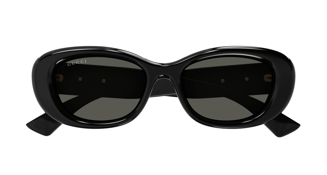 Occhiali da sole gucci gg1829sk 001 negro round femenino taglia 53mm - Vista dettagliata
