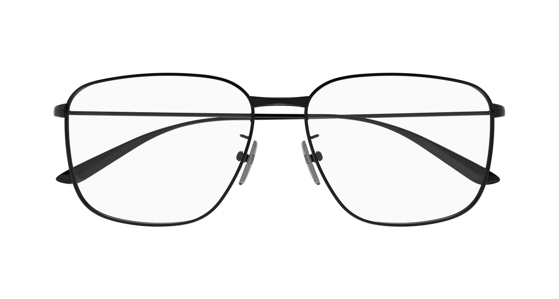 Prescription glasses balenciaga bb0452o 002 negro rectangular / squared masculino size 59mm - Detailed view