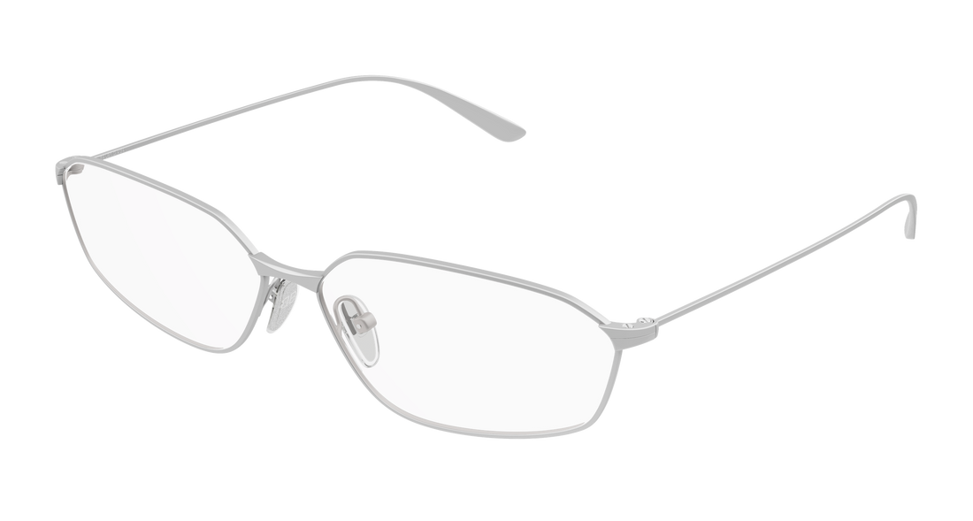 Prescription glasses balenciaga bb0453o 001 plateado geometric unisex size 63mm - Main view