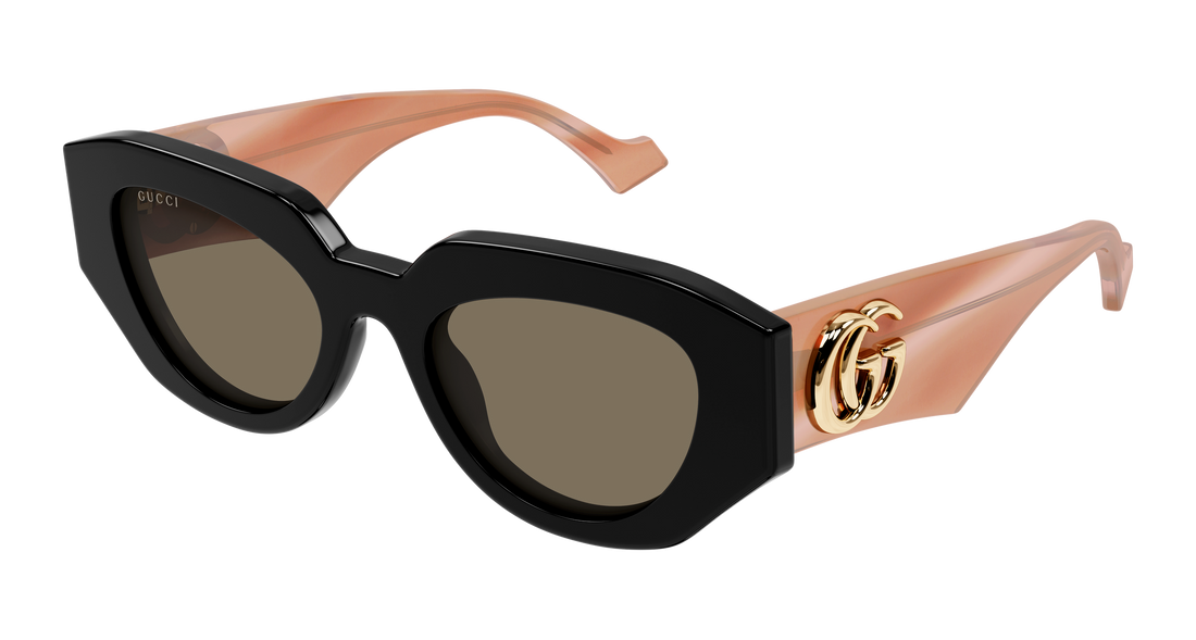 Sunglasses gucci gg1421s 008 negro geometric femenino size 51mm - Main view