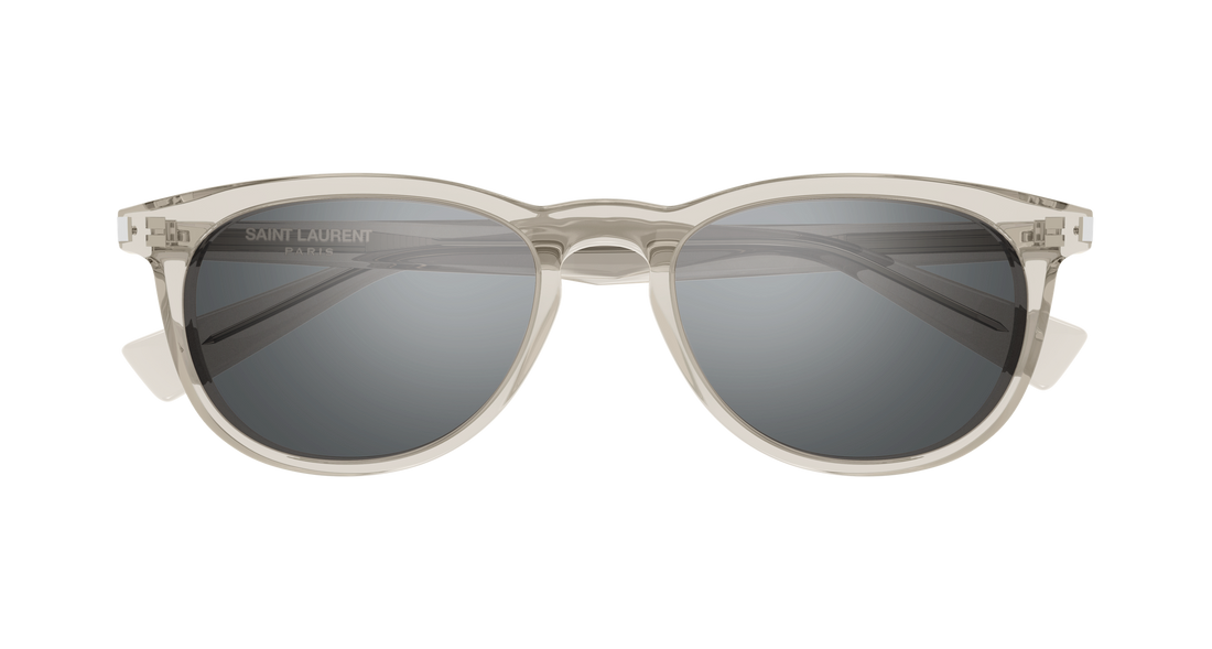 Óculos de sol saint laurent sl 797 004 beige round/oval/panthos femenino tamanho 53mm - Vista de detalhe