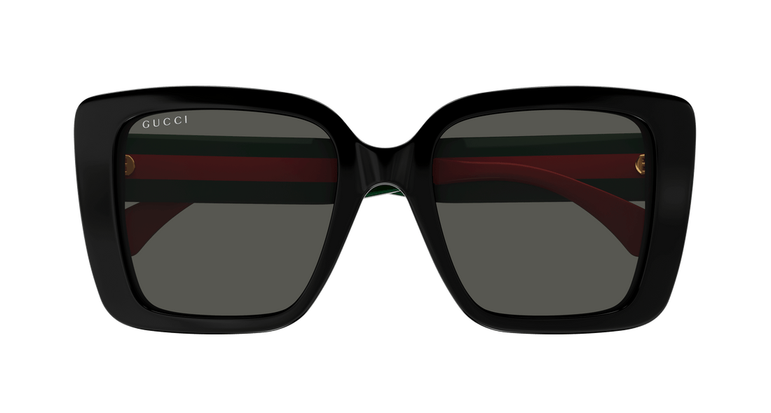 Óculos de sol gucci gg1861s 001 negro square femenino tamanho 53mm - Vista de detalhe