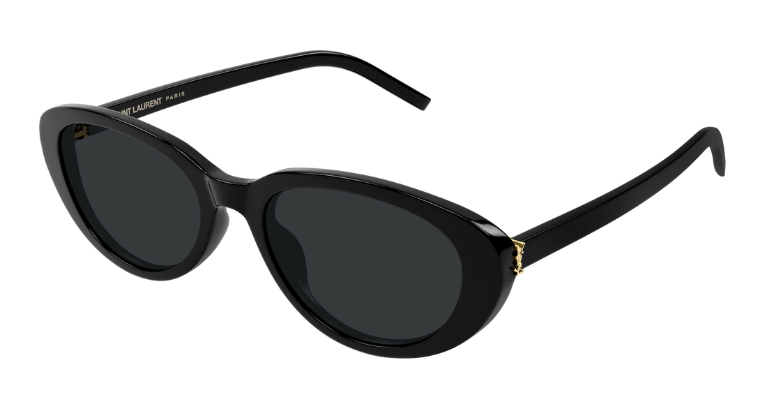 Sunglasses saint laurent sl m154 001 negro round/oval/panthos femenino size 55mm - Main view