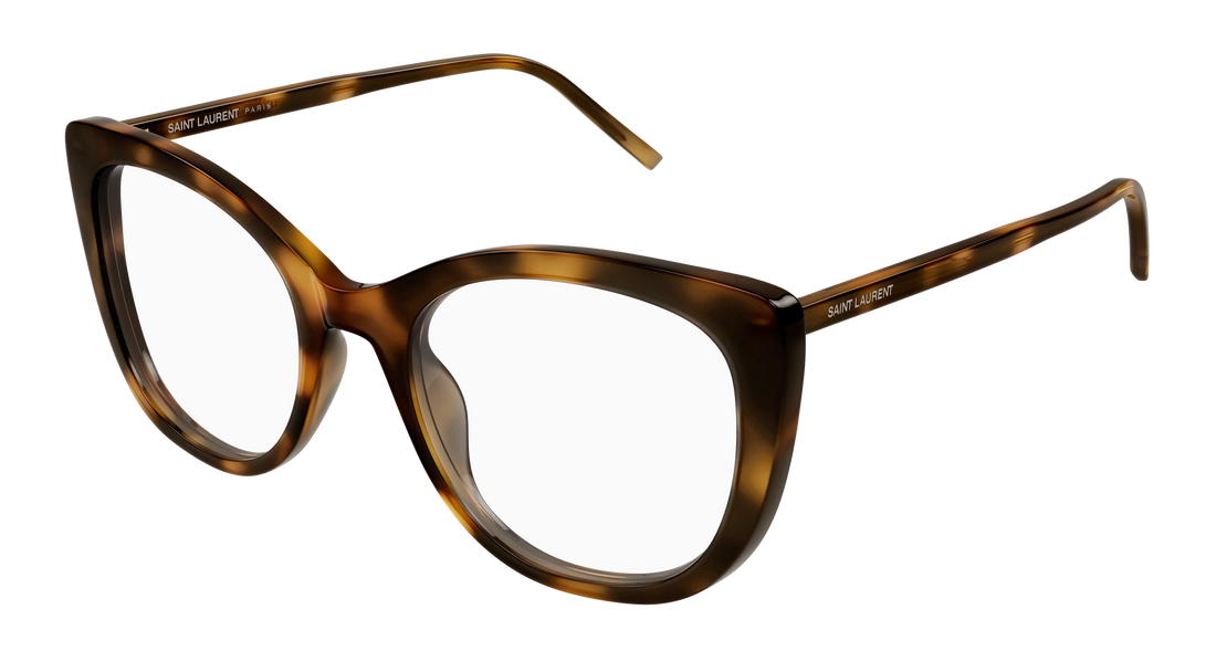 Brillen saint laurent sl 778 003 havana cat eye femenino größe 55mm - Hauptansicht