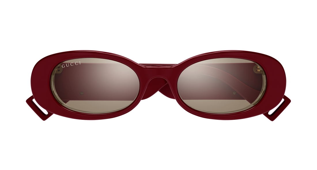 Occhiali da sole gucci gg0517s 009 burdeos round/oval/panthos femenino taglia 52mm - Vista dettagliata
