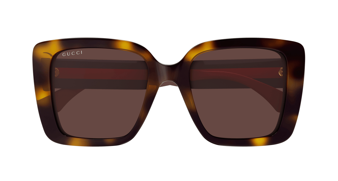 Lunettes de soleil gucci gg1861s 002 havana square femenino taille 53mm - Vue détaillée