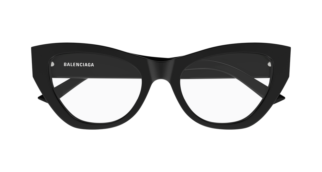 Prescription glasses balenciaga bb0449o 001 negro cat eye femenino size 53mm - Detailed view
