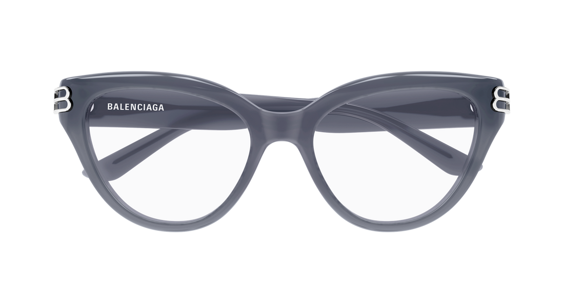 Lunettes de vue balenciaga bb0436o 005 gris cat eye femenino taille 55mm - Vue détaillée