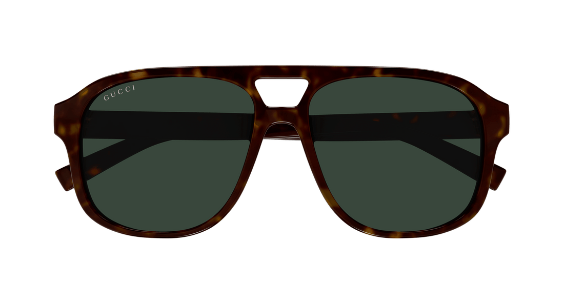 Lunettes de soleil gucci gg1856s 002 havana pilot masculino taille 57mm - Vue détaillée