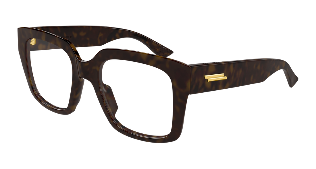 Óculos graduados bottega veneta bv1409o 002 havana rectangular / squared femenino tamanho 51mm - Vista principal