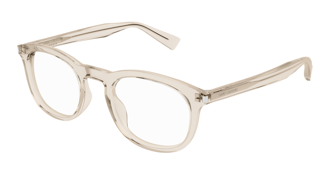 Okulary korekcyjne saint laurent sl 813 004 beige square unisex rozmiar 50mm - Widok główny