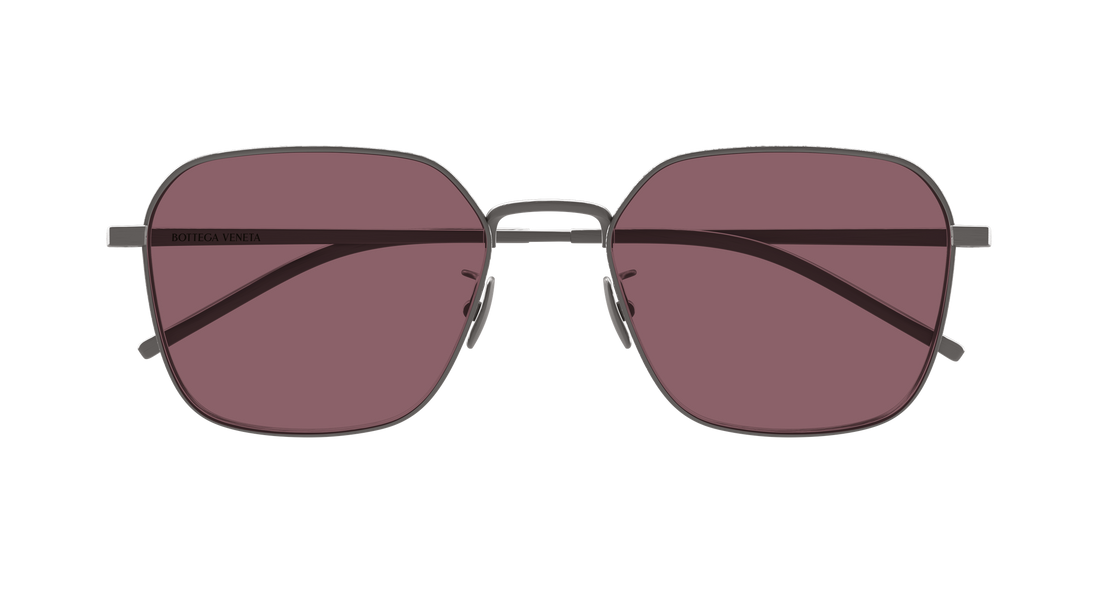 Sunglasses bottega veneta bv1422sa 003 plateado round/oval/panthos unisex size 55mm - Detailed view