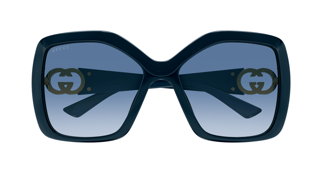 Sunglasses gucci gg2015s 007 azul rectangular / squared femenino size 59mm - Detailed view