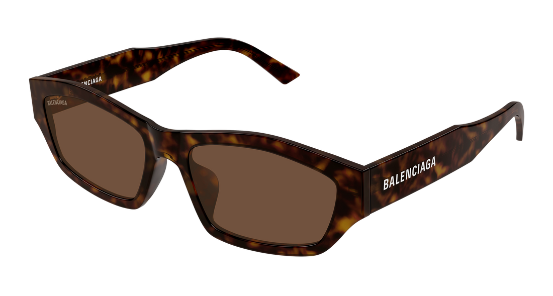 Lunettes de soleil balenciaga bb0448sk 002 havana geometric unisex taille 57mm - Vue principale