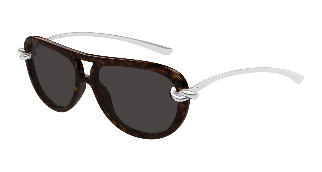 Occhiali da sole bottega veneta bv1418s 002 havana pilot/navigator femenino taglia 58mm - Vista principale