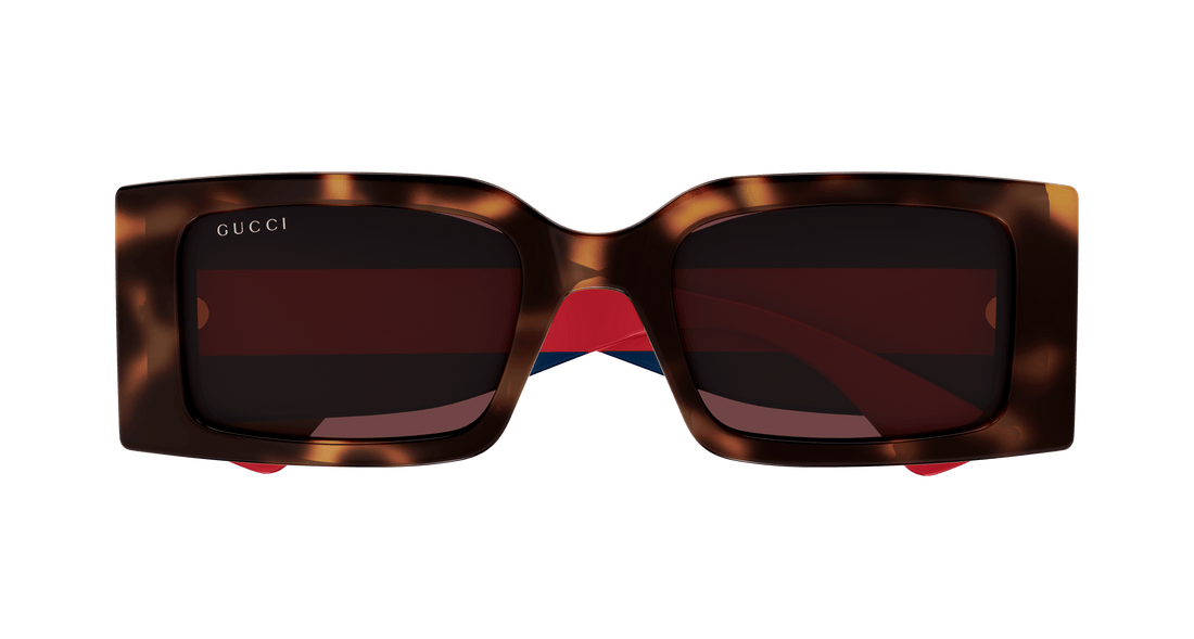 Occhiali da sole gucci gg1860s 002 havana square femenino taglia 52mm - Vista dettagliata