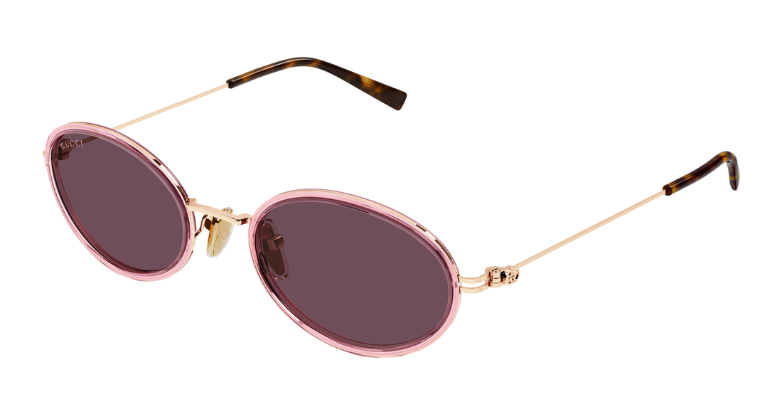 Gafas de sol gucci gg1980s 003 rosa round/oval/panthos femenino talla 52mm - Vista principal