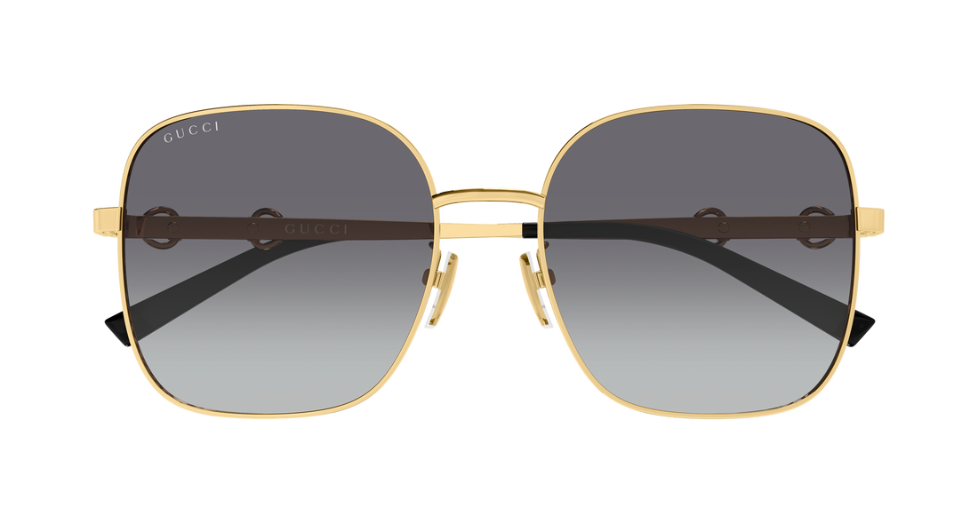Occhiali da sole gucci gg2053s 002 dorado rectangular / squared femenino taglia 58mm - Vista dettagliata