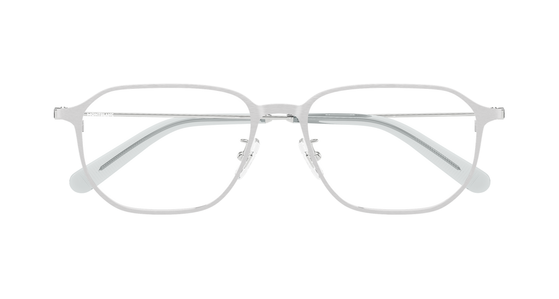 Occhiali da vista montblanc mb0465oa 003 plateado geometrical/directional masculino taglia 55mm - Vista dettagliata