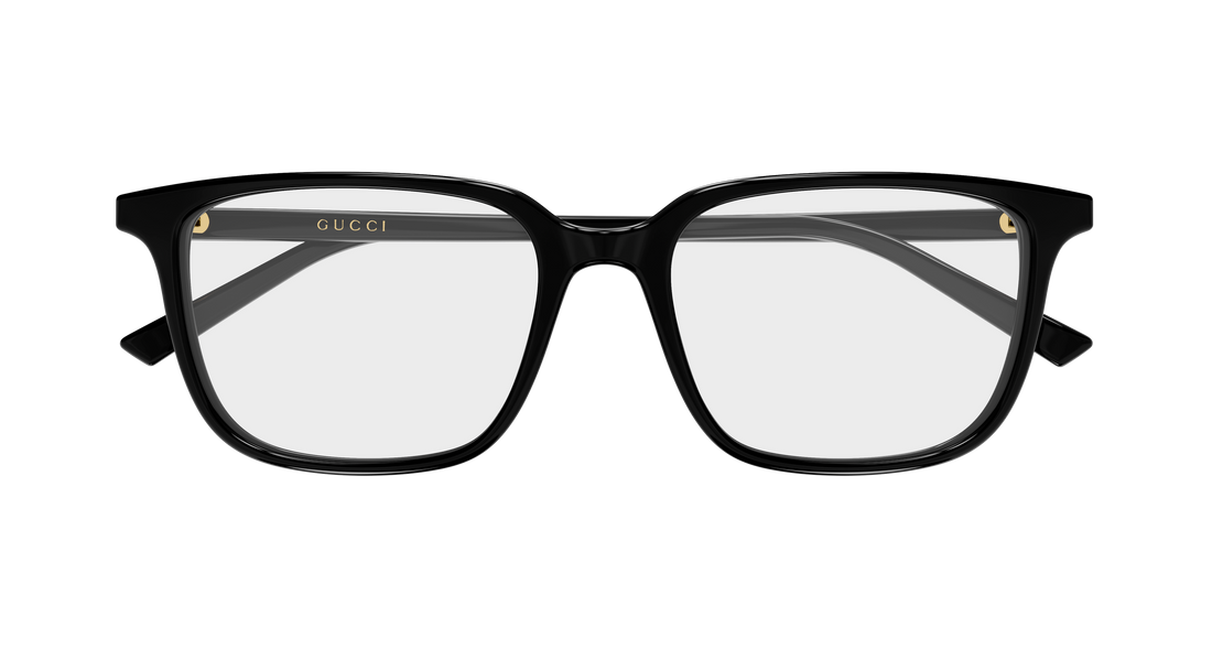 Lunettes de vue gucci gg2238o 001 negro round/oval/panthos masculino taille 53mm - Vue détaillée