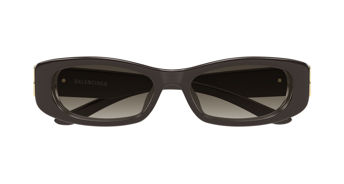 Lunettes de soleil balenciaga bb0505s 004 marron rectangular / squared femenino taille 57mm - Vue détaillée