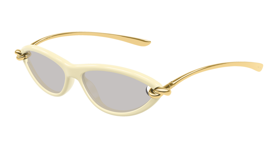 Gafas de sol bottega veneta bv1390s 007 beige cat eye femenino talla 56mm - Vista principal