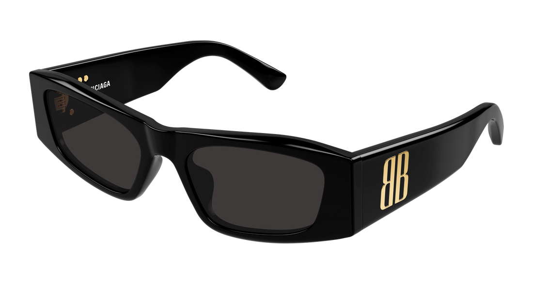 Lunettes de soleil balenciaga bb0478s 001 negro geometrical/directional femenino taille 55mm - Vue principale