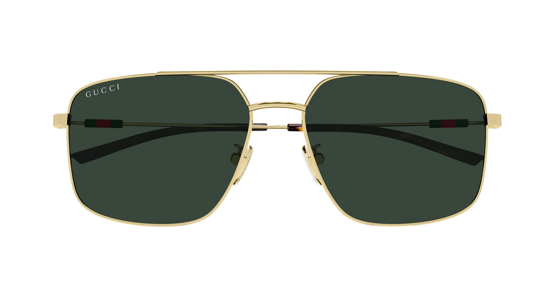 Óculos de sol gucci gg2096sa 002 dorado rectangular / squared masculino tamanho 59mm - Vista de detalhe