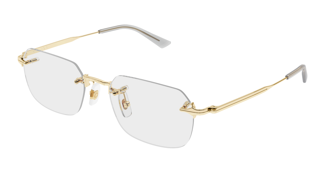 Lunettes de vue montblanc mb0514o 002 dorado rectangular / squared masculino taille 54mm - Vue principale