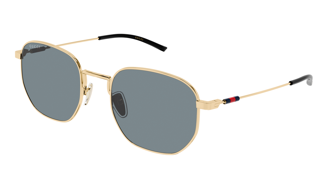 Óculos de sol gucci gg2095s 003 dorado round/oval/panthos masculino tamanho 52mm - Vista principal