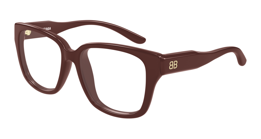 Lunettes de vue balenciaga bb0513o 005 rojo rectangular / squared femenino taille 55mm - Vue principale
