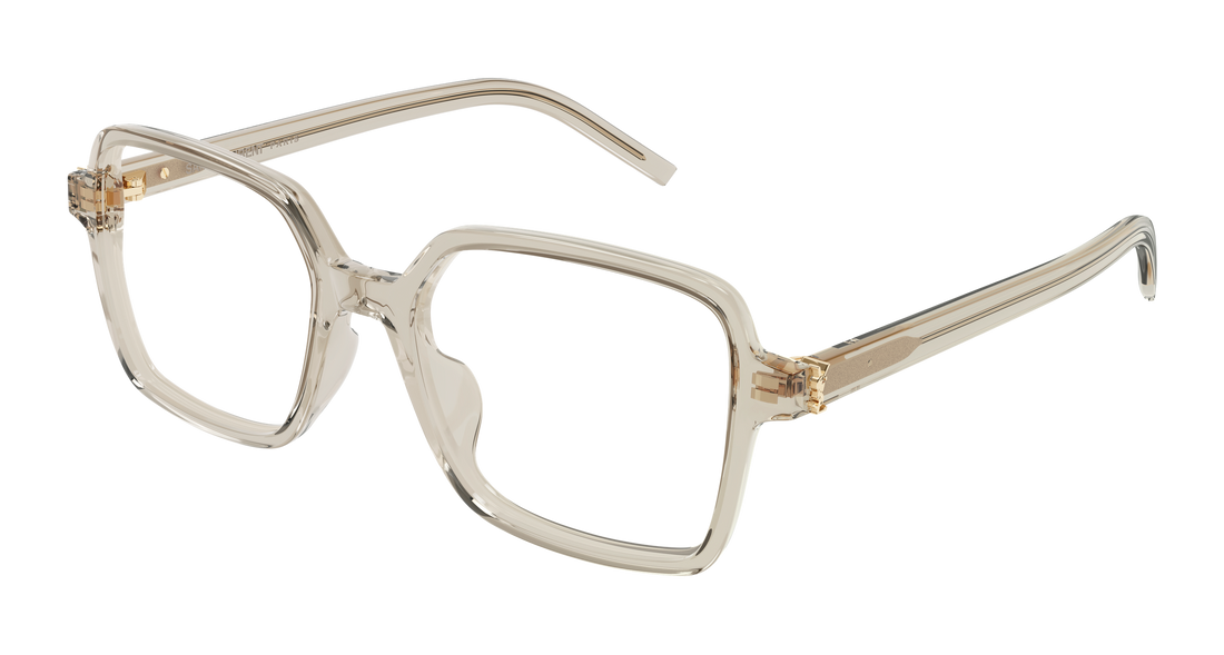 Brillen saint laurent sl m139 005 beige rectangular / squared femenino größe 54mm - Hauptansicht
