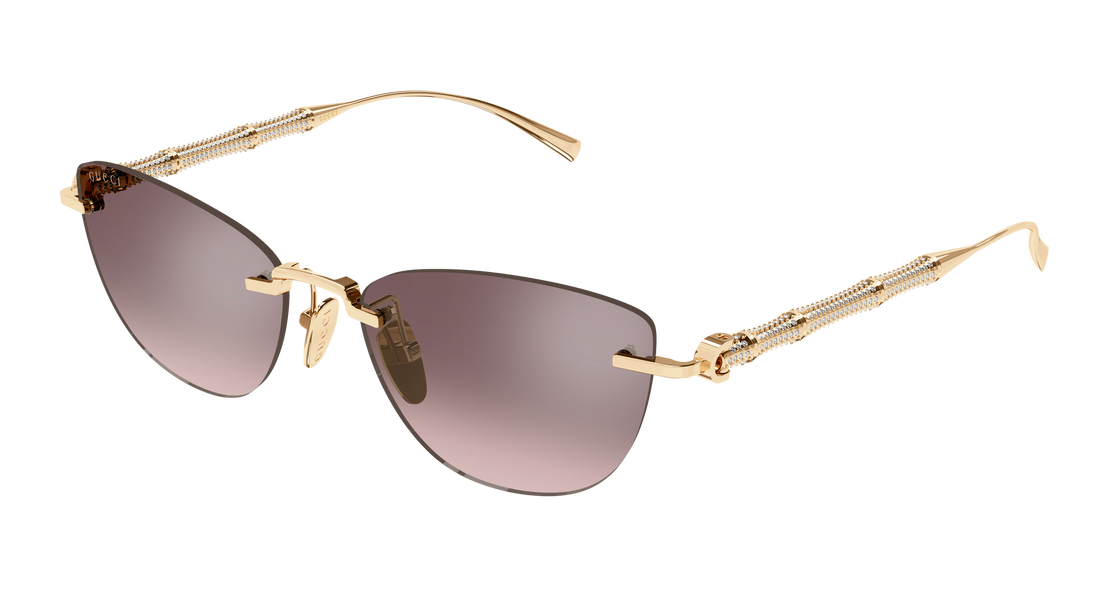 Óculos de sol gucci gg2063s 005 dorado cat eye femenino tamanho 55mm - Vista principal