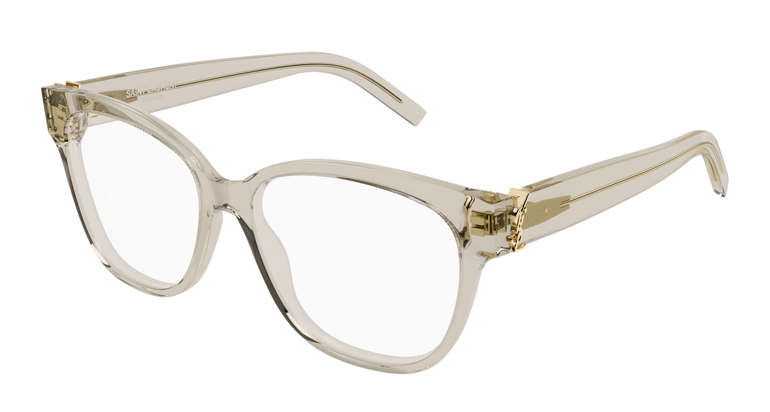 Brillen saint laurent sl m33 009 beige rectangular / squared femenino größe 53mm - Hauptansicht