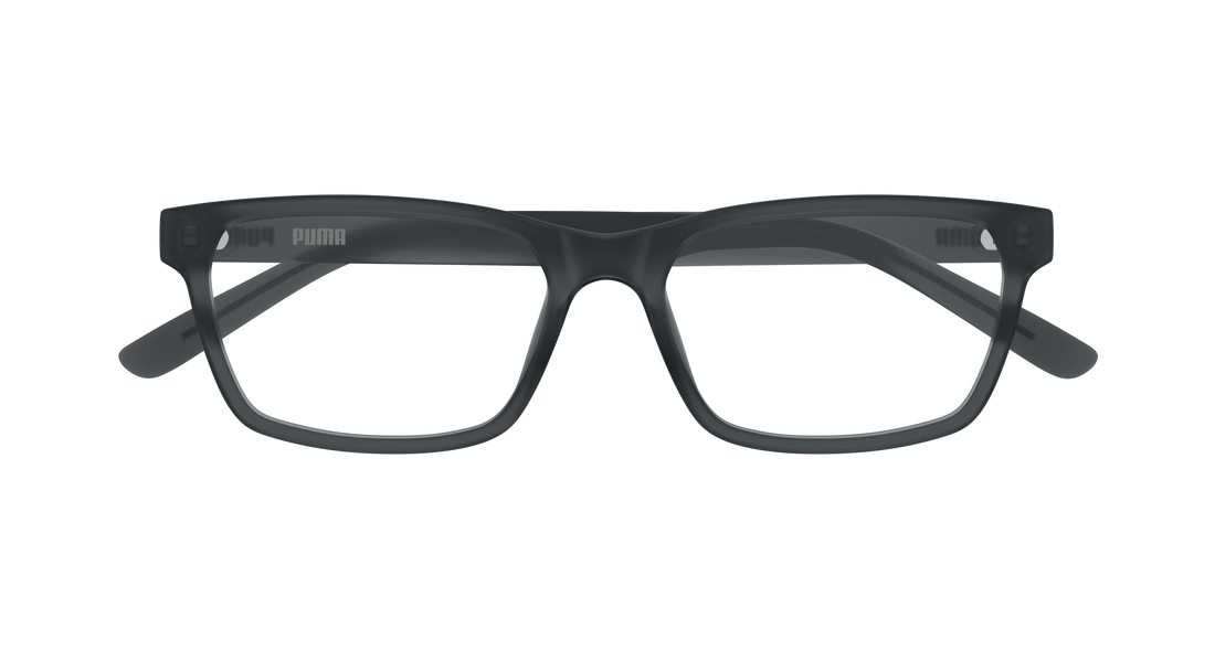 Óculos graduados puma pu0528o 007 gris rectangular / squared masculino tamanho 58mm - Vista de detalhe