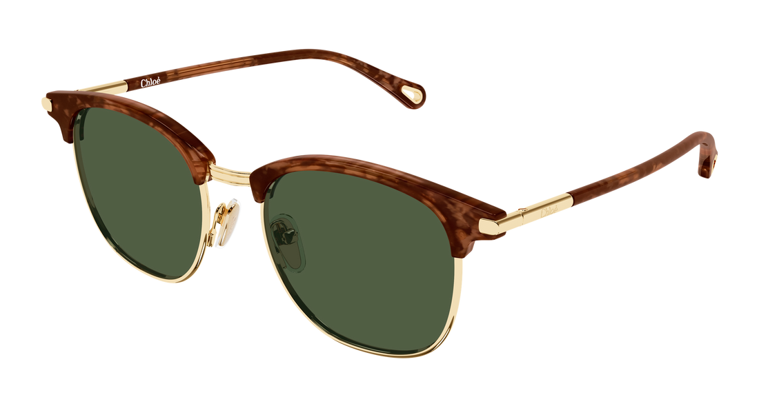 Lunettes de soleil chloé ch0384s 003 dorado round/oval/panthos femenino taille 52mm - Vue principale
