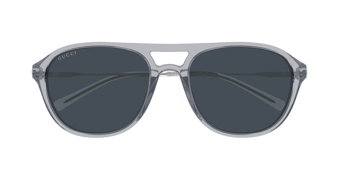 Lunettes de soleil gucci gg2254sk 004 gris pilot/navigator masculino taille 57mm - Vue détaillée