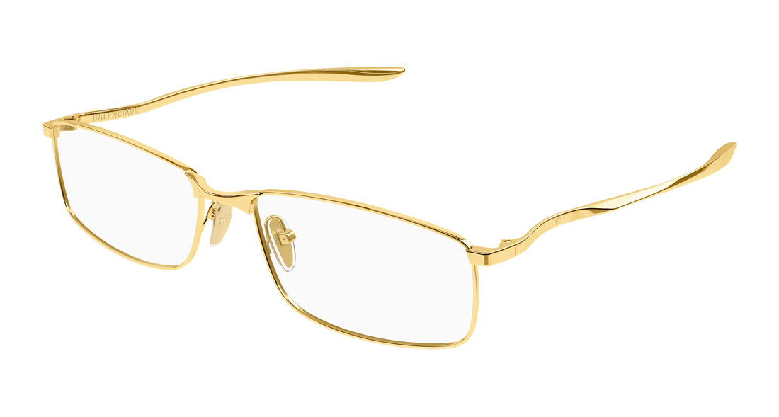Occhiali da vista balenciaga bb0496o 002 dorado rectangular / squared masculino taglia 60mm - Vista principale