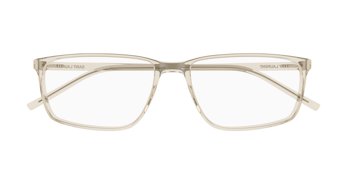 Gafas graduadas saint laurent sl 886 004 beige rectangular / squared masculino talla 57mm - Vista de detalle