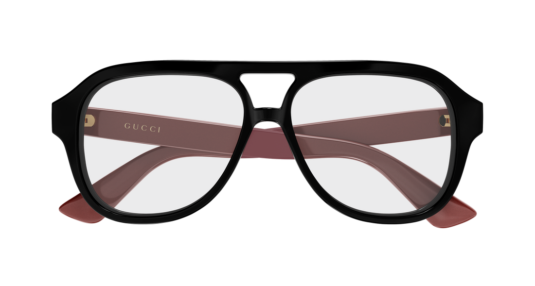 Lunettes de vue gucci gg2192o 003 negro pilot/navigator femenino taille 55mm - Vue détaillée