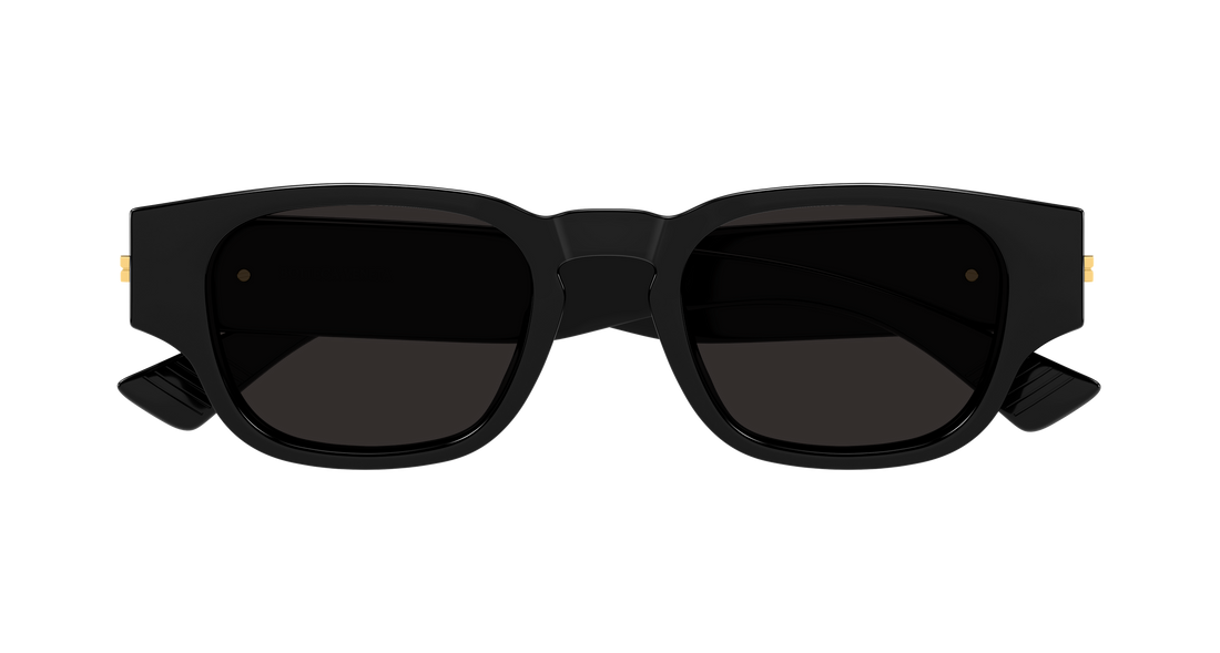 Óculos de sol bottega veneta bv1460s 001 negro round/oval/panthos masculino tamanho 51mm - Vista de detalhe