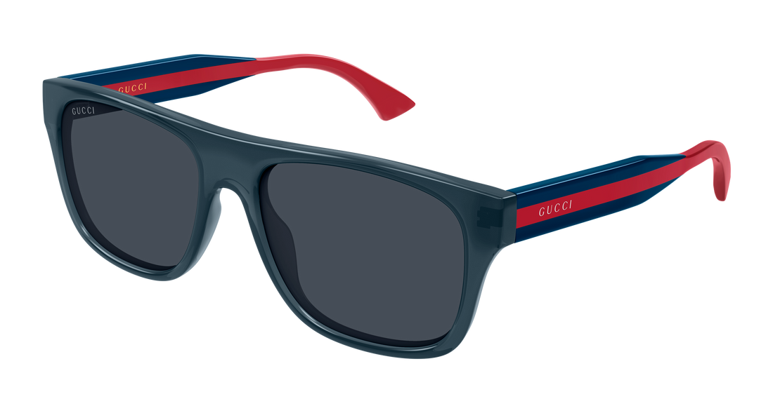 Óculos de sol gucci gg2119s 004 azul rectangular / squared masculino tamanho 56mm - Vista principal