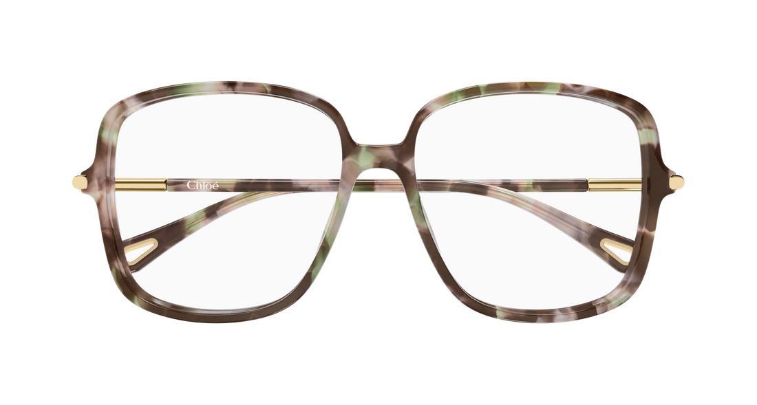Lunettes de vue chloé ch0399o 007 havana rectangular / squared femenino taille 56mm - Vue détaillée